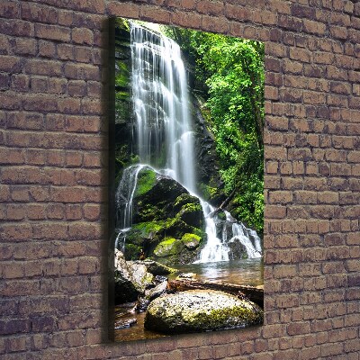 Canvas wall art Waterfall in the jungle