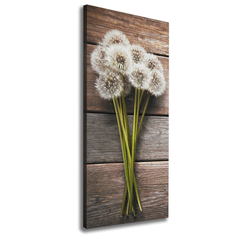 Picture canvas print Dandelion bouquet