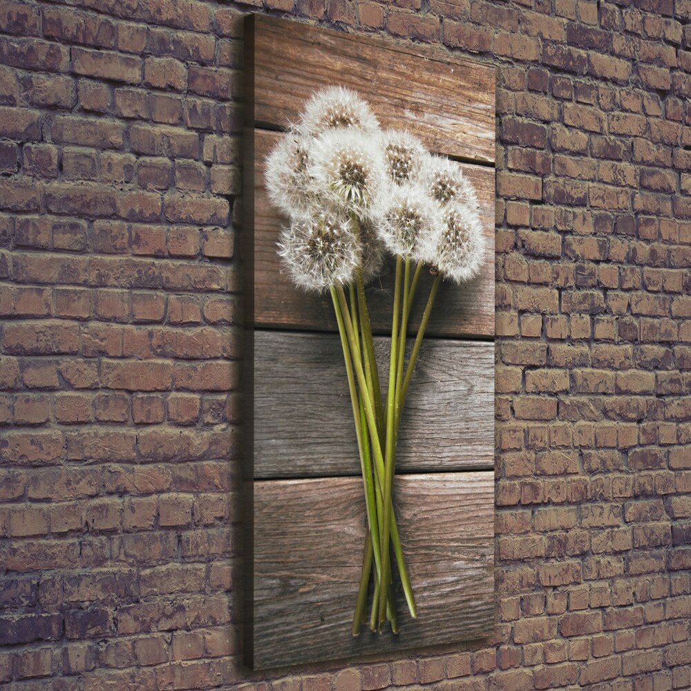 Picture canvas print Dandelion bouquet