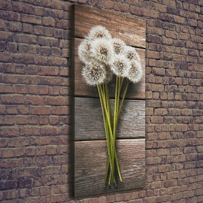 Picture canvas print Dandelion bouquet