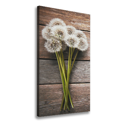 Picture canvas print Dandelion bouquet