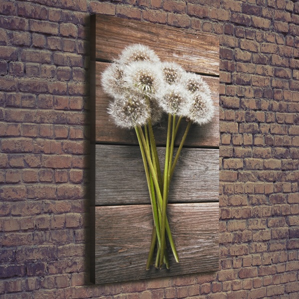 Picture canvas print Dandelion bouquet