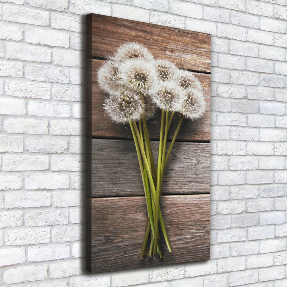 Picture canvas print Dandelion bouquet