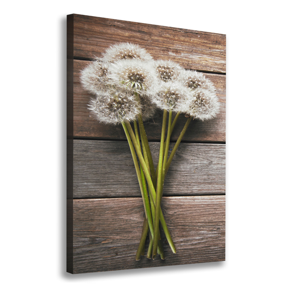 Picture canvas print Dandelion bouquet