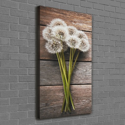 Picture canvas print Dandelion bouquet