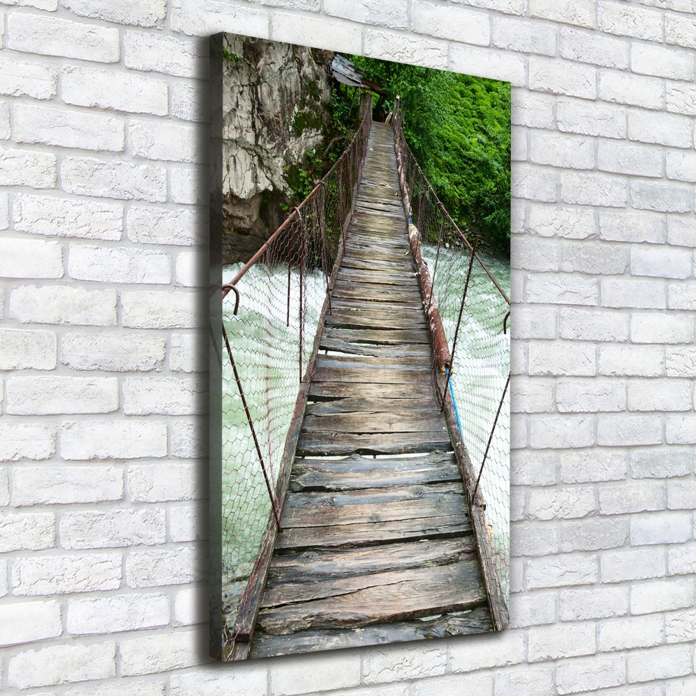 Canvas wall art Hanging bridge