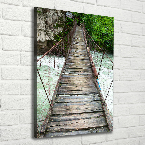 Canvas wall art Hanging bridge