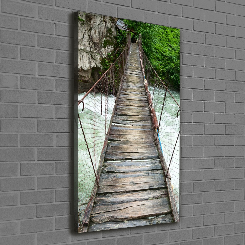 Canvas wall art Hanging bridge