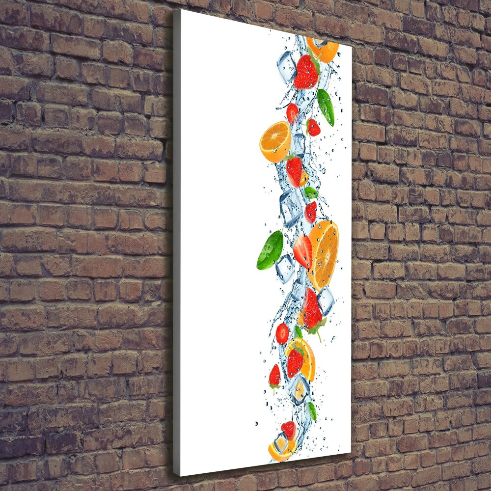 Wall art canvas Fruit and ice