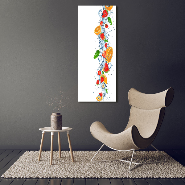 Wall art canvas Fruit and ice