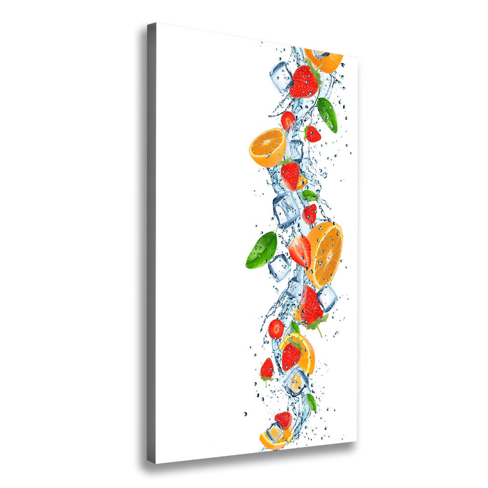 Wall art canvas Fruit and ice