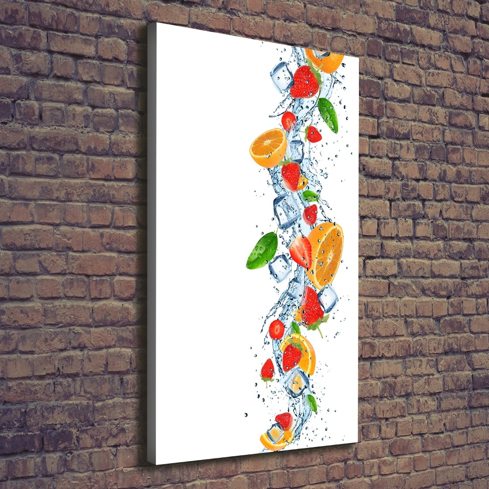 Wall art canvas Fruit and ice