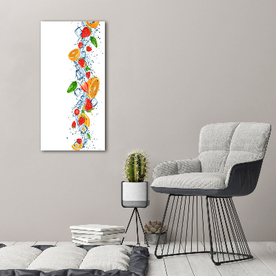 Wall art canvas Fruit and ice