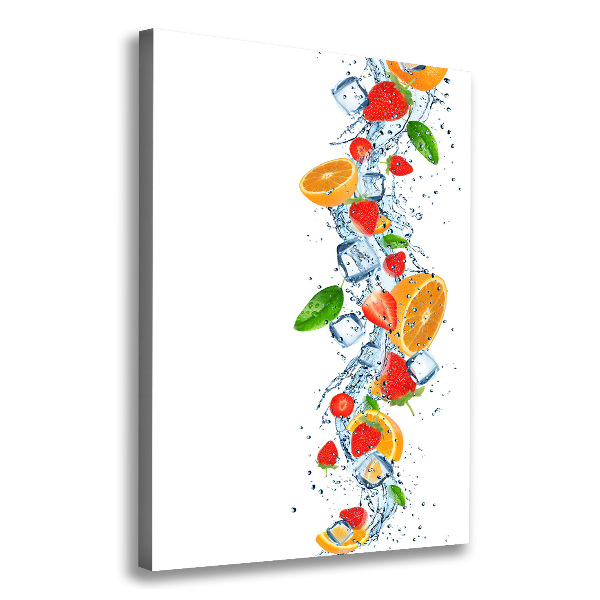 Wall art canvas Fruit and ice