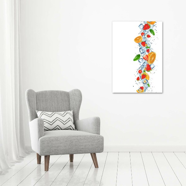 Wall art canvas Fruit and ice