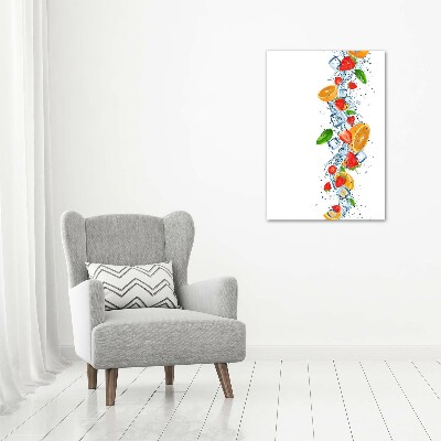 Wall art canvas Fruit and ice