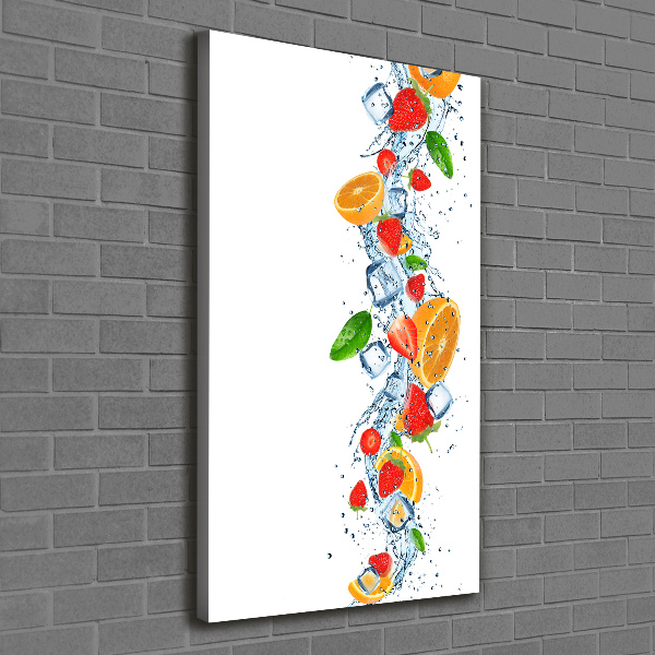 Wall art canvas Fruit and ice