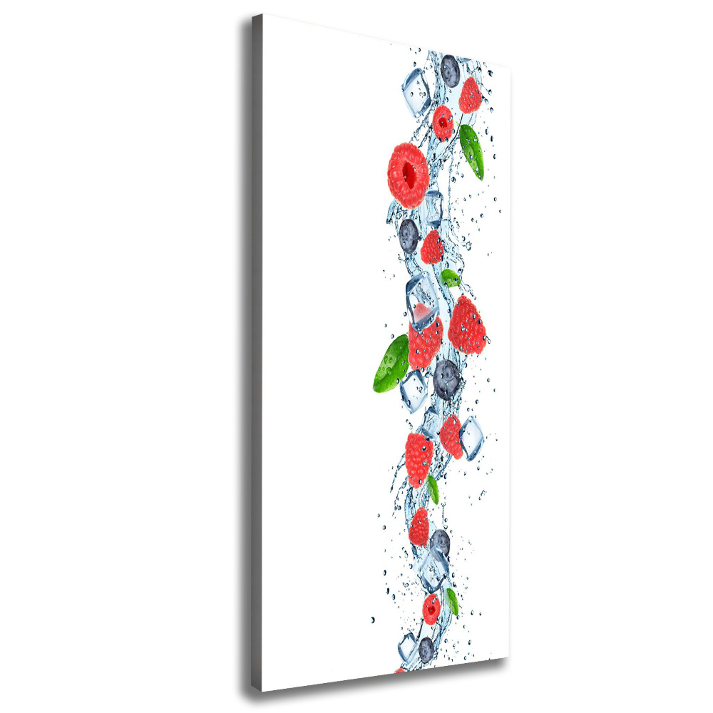 Picture canvas print Forest fruits and ice