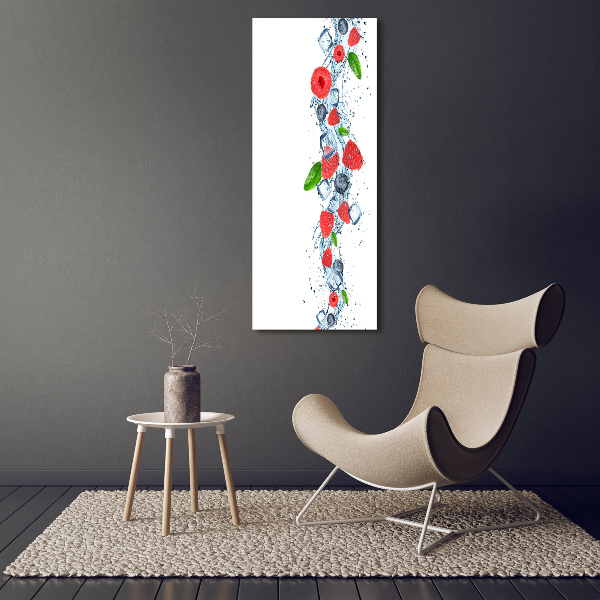 Picture canvas print Forest fruits and ice