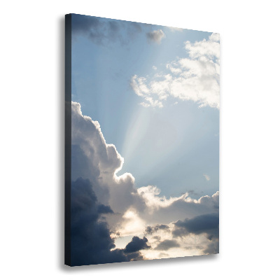 Large canvas wall art Clouds in the sky