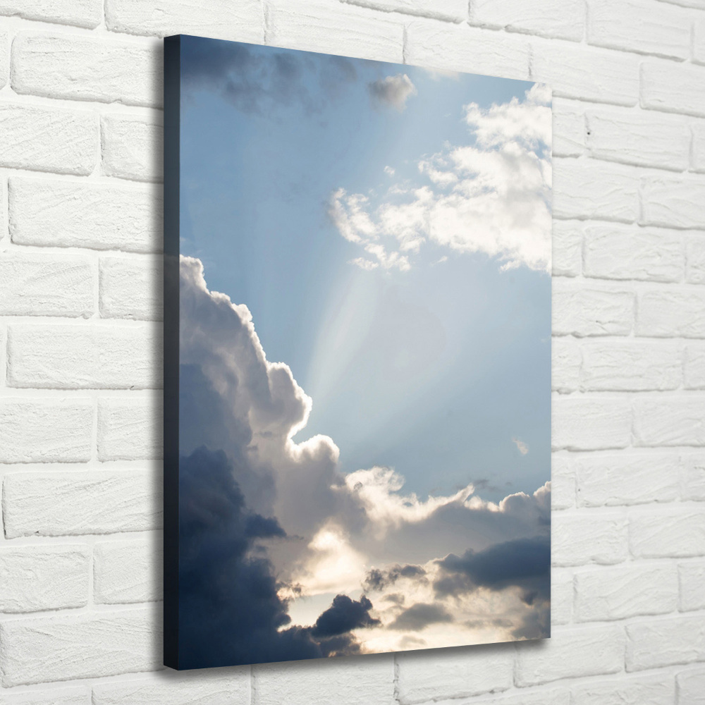 Large canvas wall art Clouds in the sky