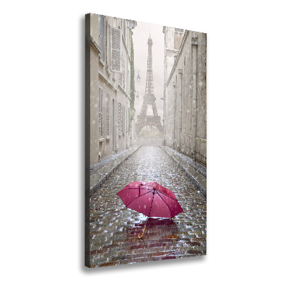 Large canvas wall art France umbrella