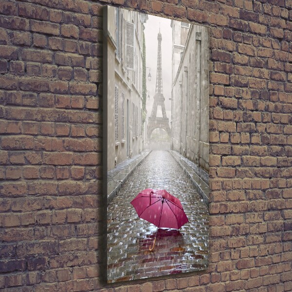 Large canvas wall art France umbrella