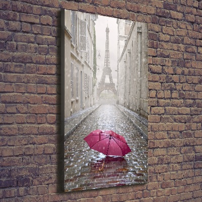 Large canvas wall art France umbrella