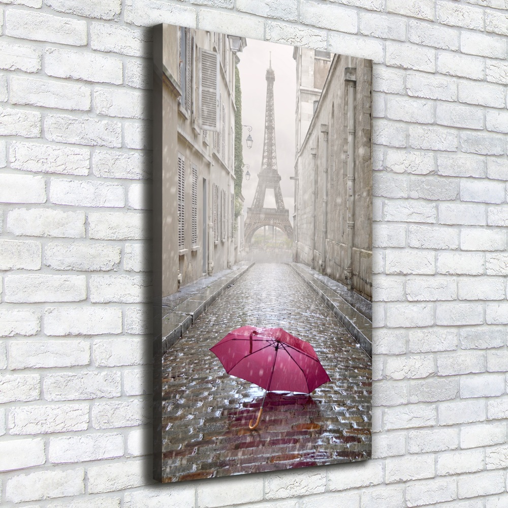 Large canvas wall art France umbrella