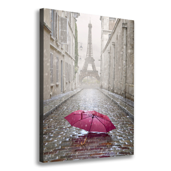 Large canvas wall art France umbrella