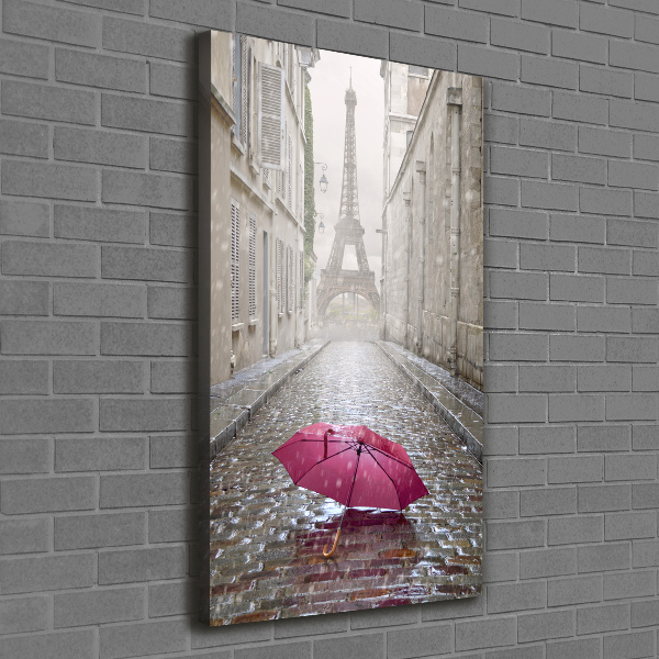 Large canvas wall art France umbrella