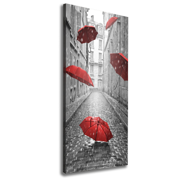 Large canvas wall art France umbrella