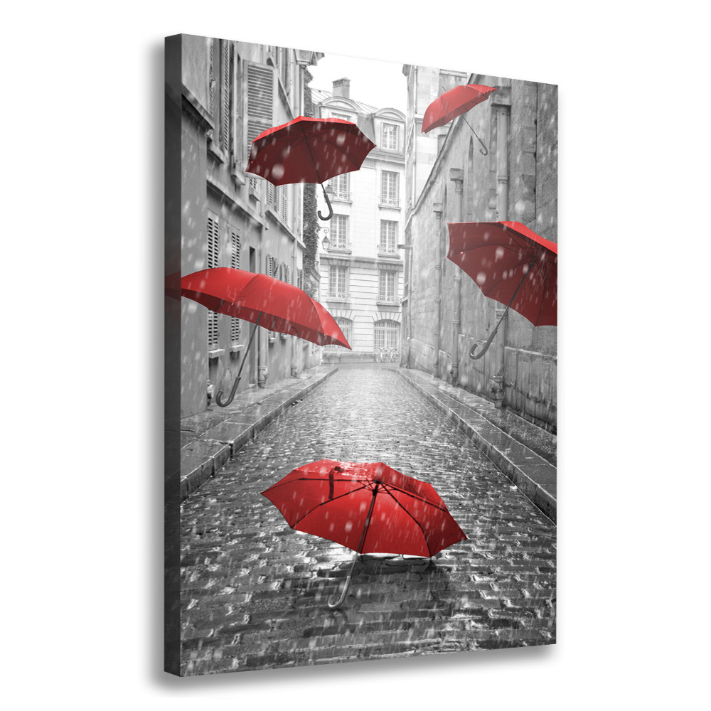 Large canvas wall art France umbrella