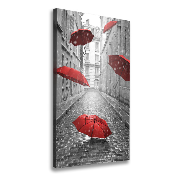 Large canvas wall art France umbrella