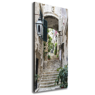 Large canvas wall art Dubrovnik streets