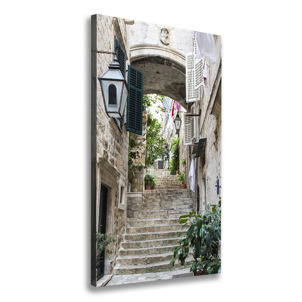 Large canvas wall art Dubrovnik streets