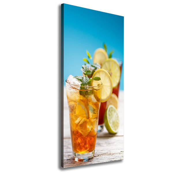 Picture canvas print Ice tea