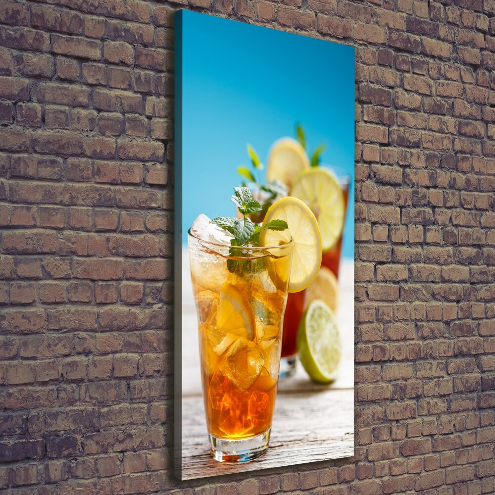 Picture canvas print Ice tea