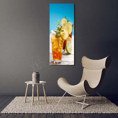 Picture canvas print Ice tea