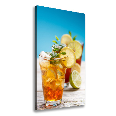 Picture canvas print Ice tea