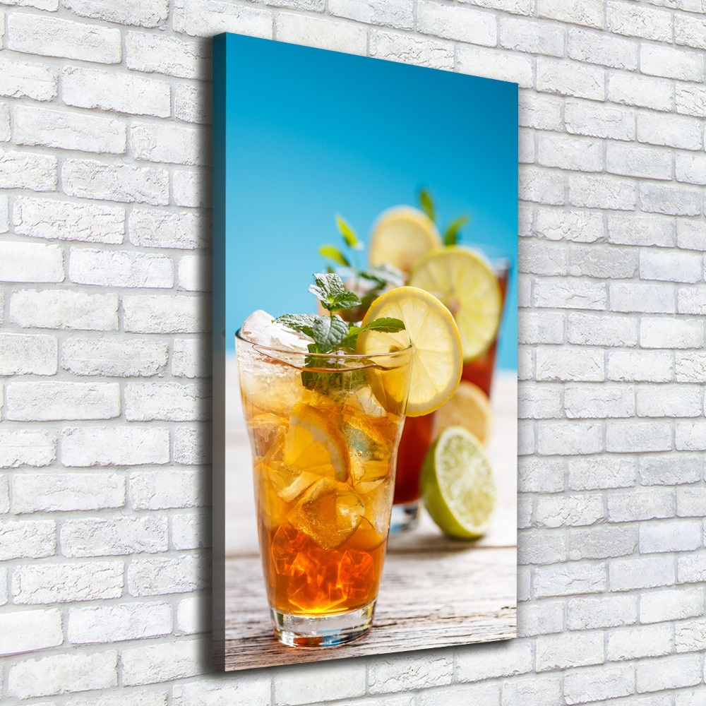 Picture canvas print Ice tea