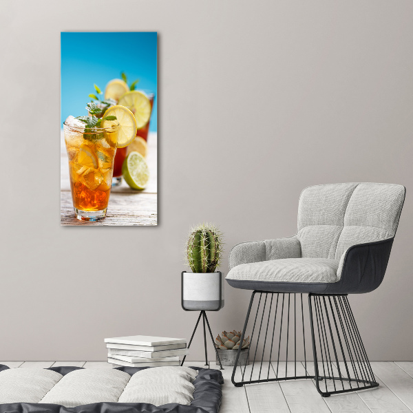 Picture canvas print Ice tea