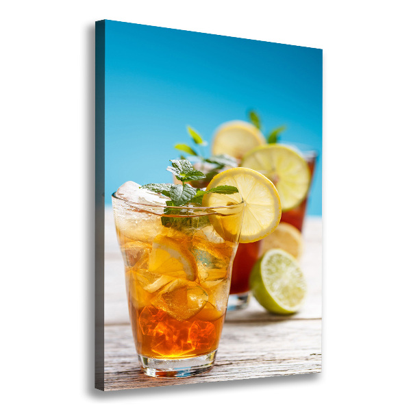 Picture canvas print Ice tea