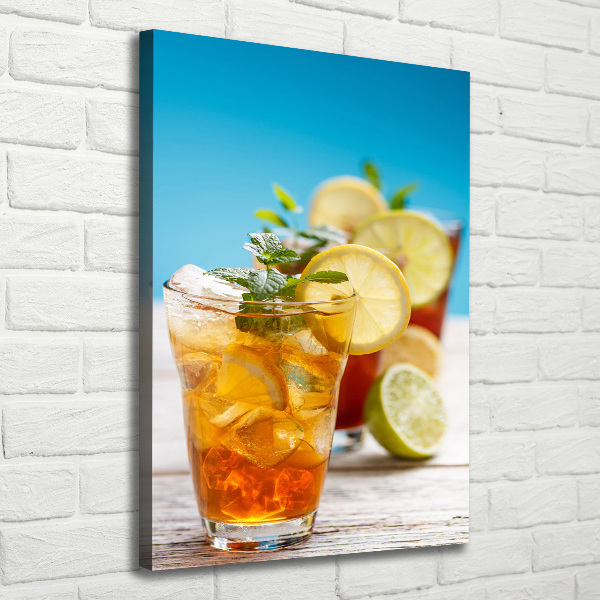 Picture canvas print Ice tea