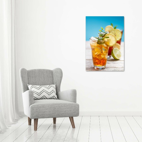 Picture canvas print Ice tea