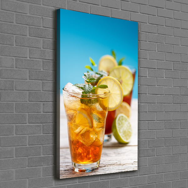 Picture canvas print Ice tea