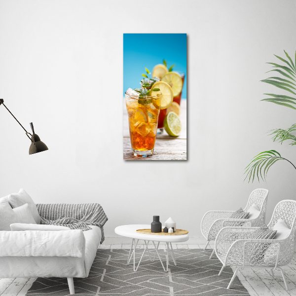 Picture canvas print Ice tea