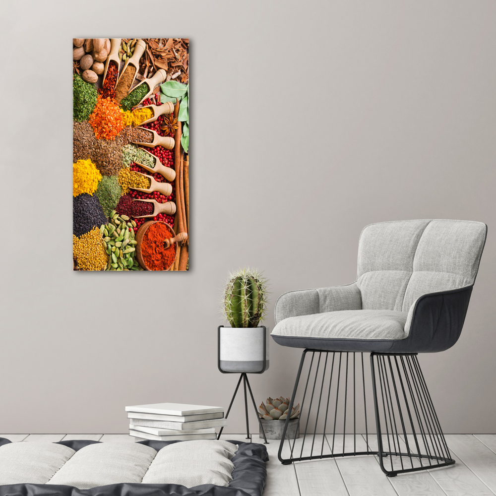 Picture canvas print Spices