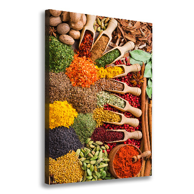 Picture canvas print Spices