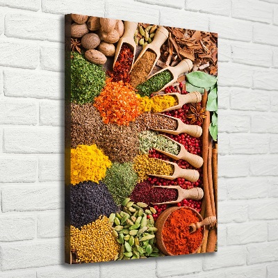 Picture canvas print Spices